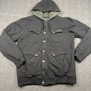 Klim Military Hoodie Mens XL Black Jacket Fleece Sherpa Lined Snow Winter Pocket